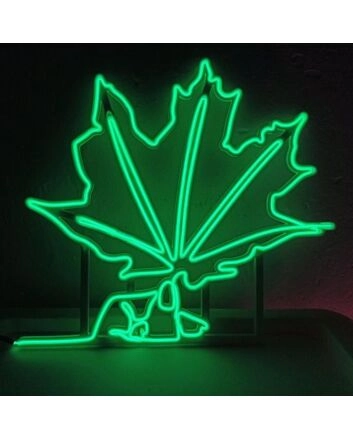 Summer Large Green Leaf Neon Sign