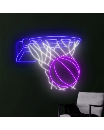 Basketball Shot Neon Sign