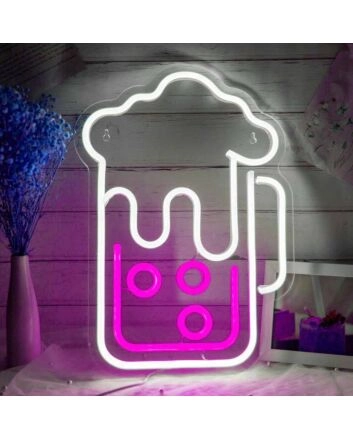 Bubbling Beer Mug Neon Light
