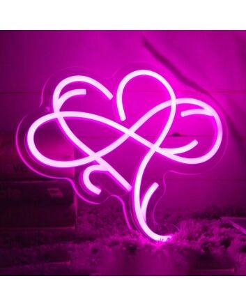 Infinite Love Heart Neon Light