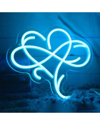 Infinite Love Heart Neon Light