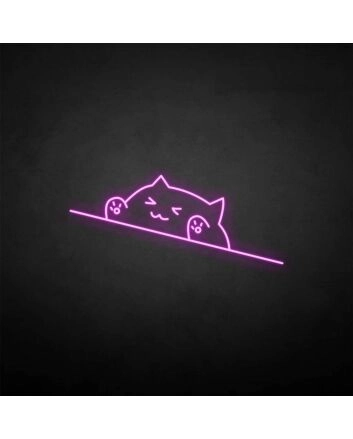 &#39;Happy cat&#39; neon sign