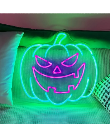 Halloween Pumpkin Neon Sign