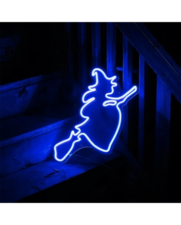 Halloween Flying Ghost Neon Sign