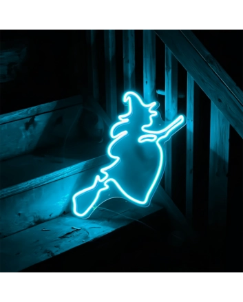 Halloween Flying Ghost Neon Sign