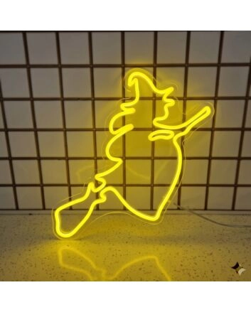 Halloween Flying Ghost Neon Sign