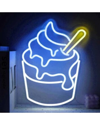 Sweet Cone Ice Cream Neon Sign