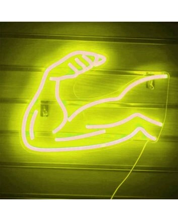 Muscle Line Art Arm Style 1 Neon Sign