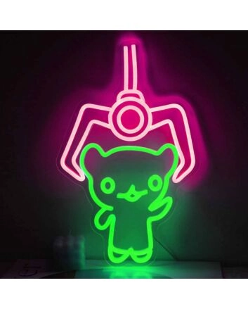 Claw Machine Game Neon Sign