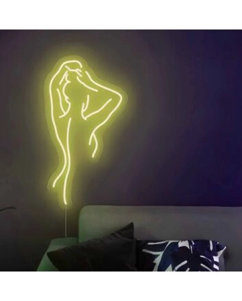 Womans Back Curve Neon Sign