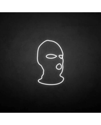 Masked man&#39; neon sign