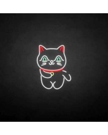 &#39;Lucky Cat&#39; neon sign