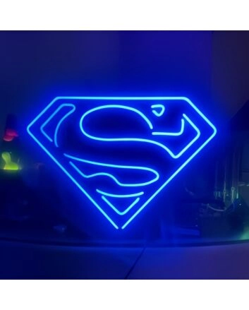Superman Diamond Iconic Iron Frame Neon Sign