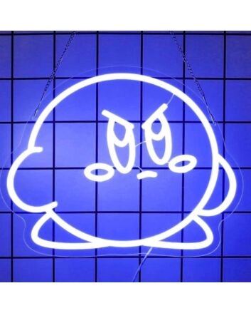 Mad Angry Kirby Game Neon Sign