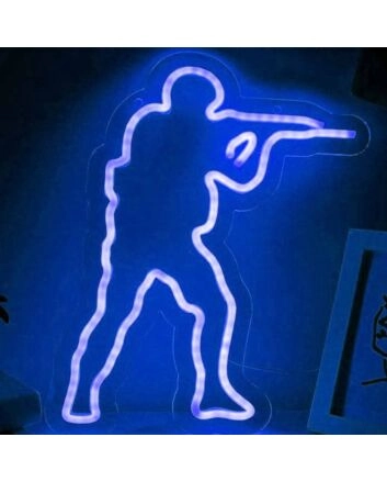 CSGO Military Man Game Neon Sign