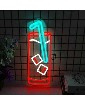 Iced Cocktail Bar Neon Sign