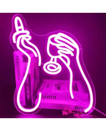 Elegant Drinking Bar Neon Sign