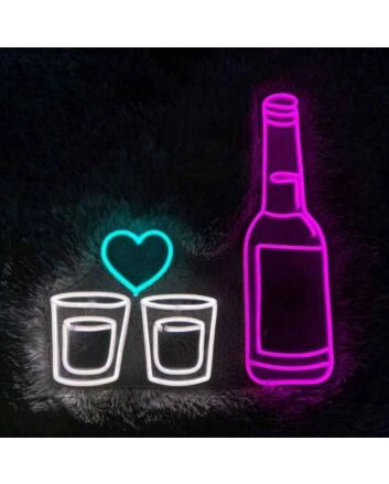 Beer Mug Heart Cheers Neon Sign