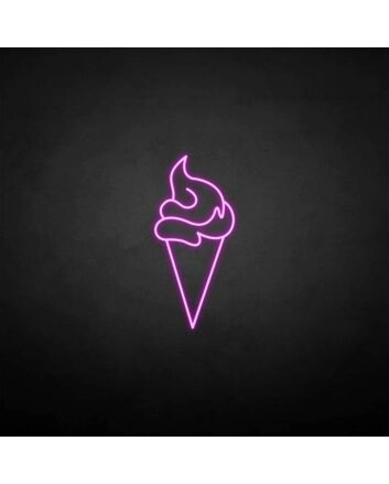 Ice Cream 4&#39; neon sign