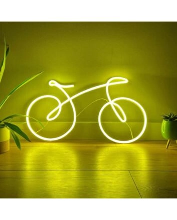 Abstract Line Bicycle Neon Sign