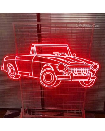 Cool Convertible Car Neon Sign