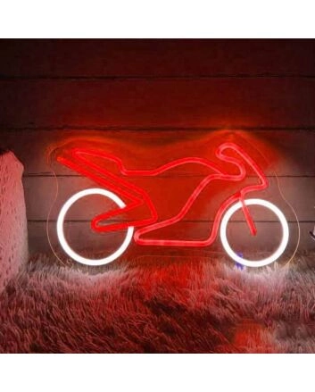 Racing Motorcycle Neon Sign