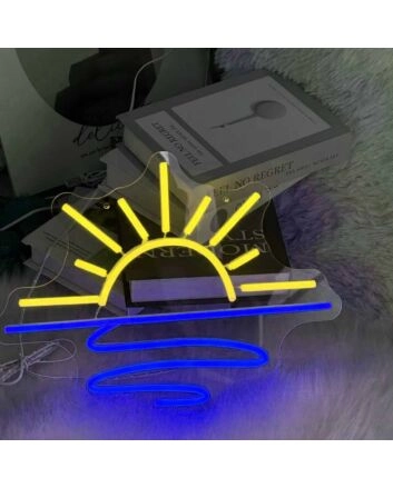 Sunrise Over the Sea Neon Sign
