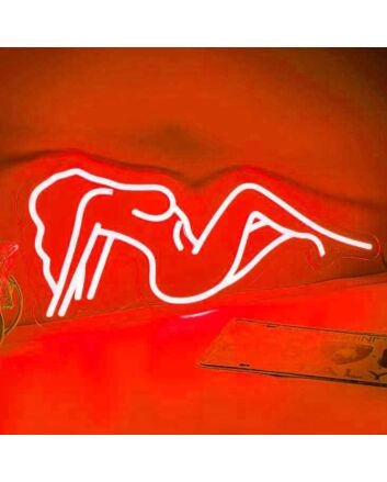 Sexy Female Body Lines Alluring Neon Sign