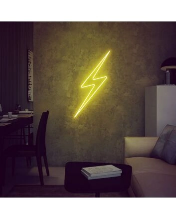 Thunderbolt Lightning Bolt Lightning Strike Neon Sign for Dynamic Ambiances