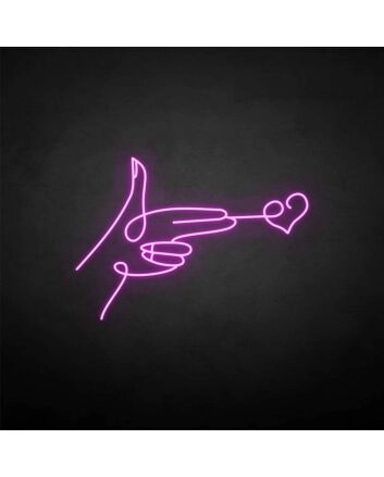 &#39;Send heart&#39; neon sign
