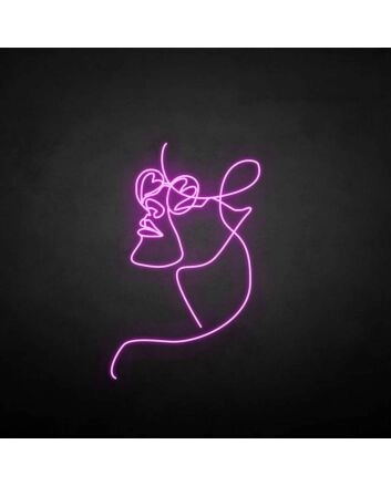 Sexy face&#39; neon sign