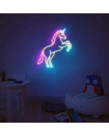 Magical Unicorn Neon Sign for Whimsical and Childrens Spaces