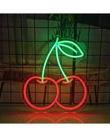 Cherry Neon Sign for Fun and Playful Decor
