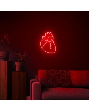 Human Heart Neon Sign for Unique and Artistic Decor