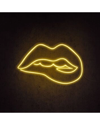 Irresistible Lips Neon Sign for Bold and Playful Spaces