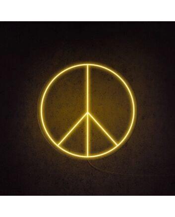 Peace Neon Sign for Positive and Peaceful Decor