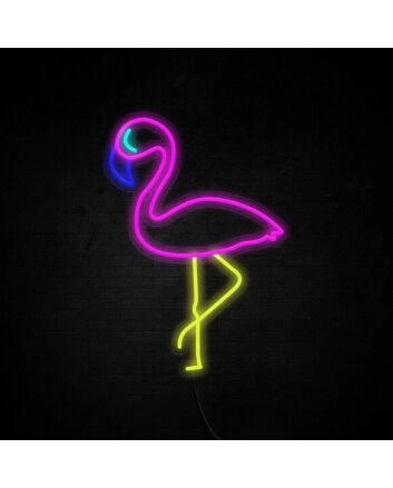 Flamingo 2 Neon Sign for Tropical and Fun Decor
