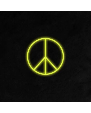 Peace Sign Neon Sign for Positive and Peaceful Spaces