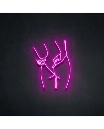 Peachy V2 Neon Sign for Fun and Playful Decor