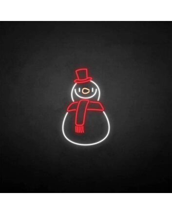 &#39;Snowman&#39; neon sign
