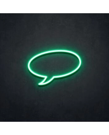 Comic Speech Bubble Neon Sign for Fun and Creative Decor