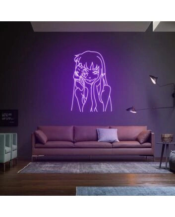 Tomie Neon Sign for Horror and Manga Enthusiasts