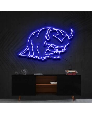 Appa Avatar Neon Sign for Anime and Animation Fans