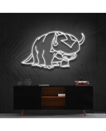 Appa Avatar Neon Sign for Anime and Animation Fans