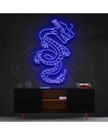 Blood Of The Dragons Neon Sign for Fantasy and Mythology Enthusiasts