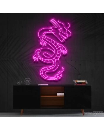 Blood Of The Dragons Neon Sign for Fantasy and Mythology Enthusiasts