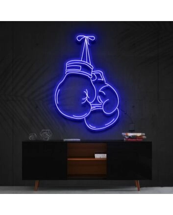 Boxing Gloves Neon Sign for Sports Enthusiasts