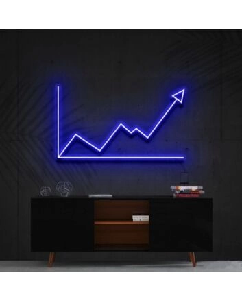 Bull Market Neon Sign for Finance and Trading Enthusiasts