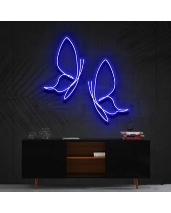 Butterflies Neon Sign for Nature and Whimsical Decor