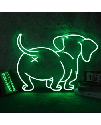 Dachshund Butt Neon Sign for Dog Lovers and Pet Spaces